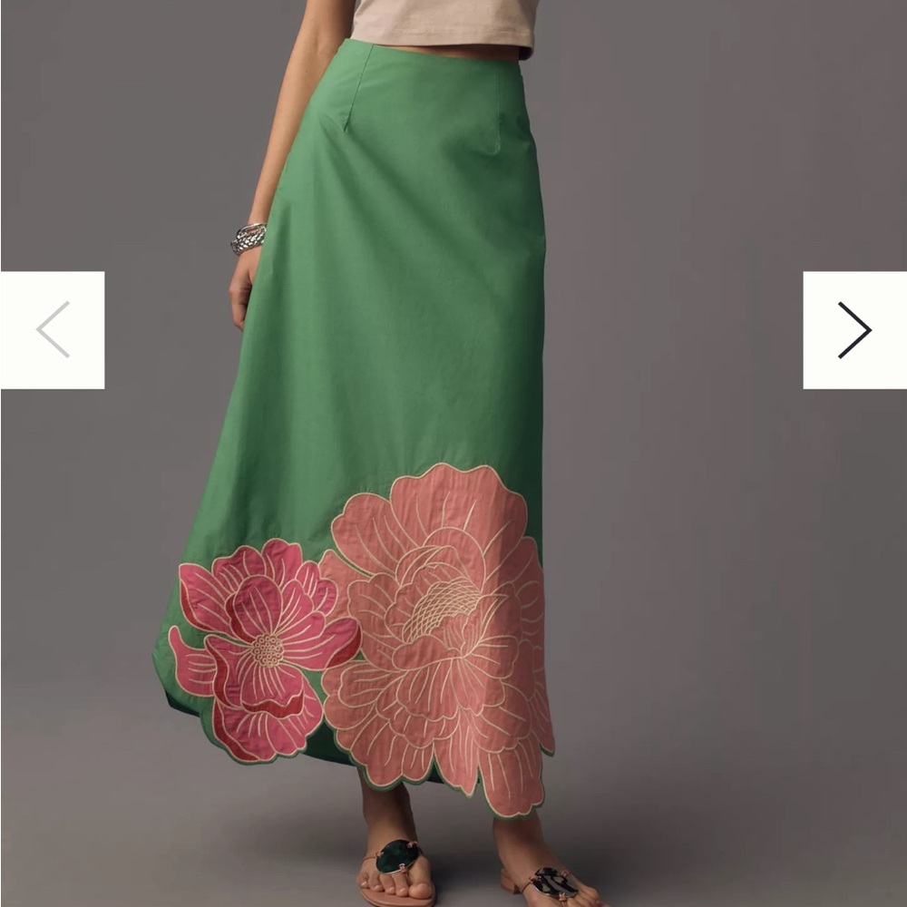 NWT Farm Rio Full Floral Maxi Skirt from Anthropologie